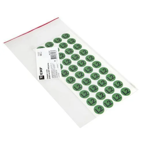 Наклейка "L2" d20мм PROxima EKF an-2-15-1 фото 4