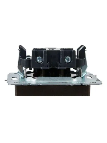 Розетка СП BRITE РСш10-2-БрТБ 10А без заземл. защ. шторки механизм бронза IEK BR-R13-10-K45 фото 6