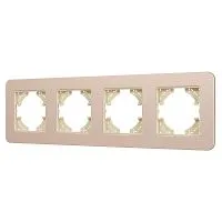 Рамка 4-м FRM-AKIRY-SFAL-4-GD алюм. Arlight 049745