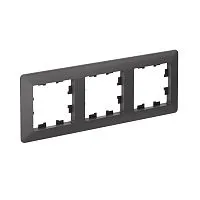 Рамка 3-м AtlasDesign Air базальт/дым. черн. SE ATN221403