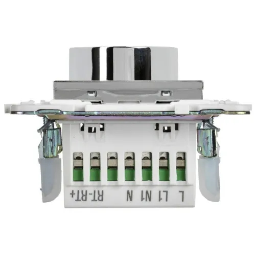 Термостат электронный SKANDY SK-T01N с индикацией никель IEK SK-RT11-K50 фото 3