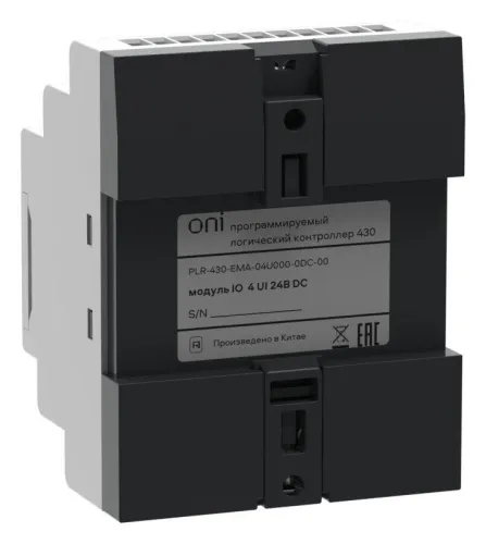 Модуль расширения входов выходов ПЛК 430 4 UI (0-20мА/0-10В) 24В DC ONI PLR-430-EMA-04U000-0DC-00 фото 8