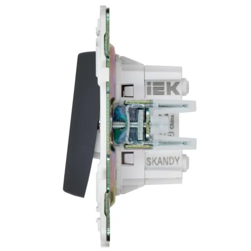 Выключатель перекрестный 2-кл. SKANDY 10А SK-V06T титан IEK SK-V23-0-10-K48 фото 5