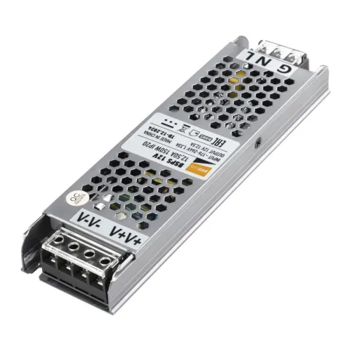 Блок питания для светодиод. ленты BSPS 150Вт 12.5А 12В IP20 метал. JazzWay 5024397 фото 7
