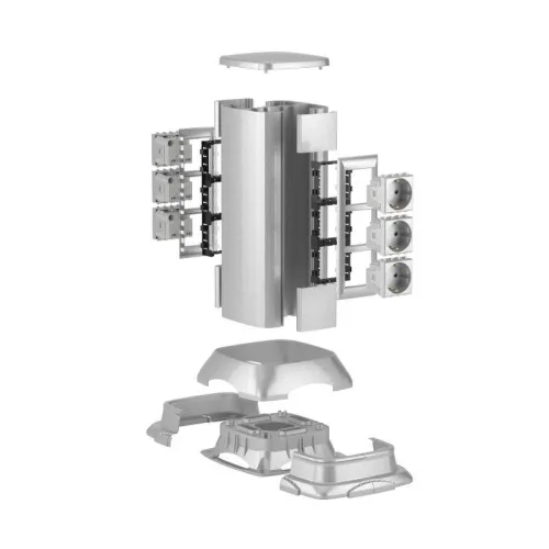 Мини-колонна для эл. установ. 0.35м серый метал. DKC 19531 фото 3