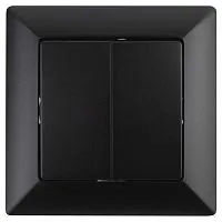 Переключатель 2-кл. СП 10А IP20 250В Solo антрацит 4-107-05 Intro Б0053613