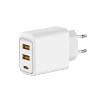 Устройство зарядное сетевое с двумя портами USB-A и одним портом USB-C 10Вт Rexant 18-2213