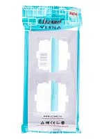 Рамка 2-местн. горизонт. VESNA бел. LEZARD 742-0200-147