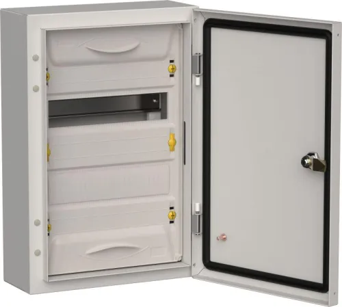 Корпус ЩРн-24 (1х24) TITAN 5 460х310х140 IP54 метал. сер. IEK TI5-50-N-024-54-7035