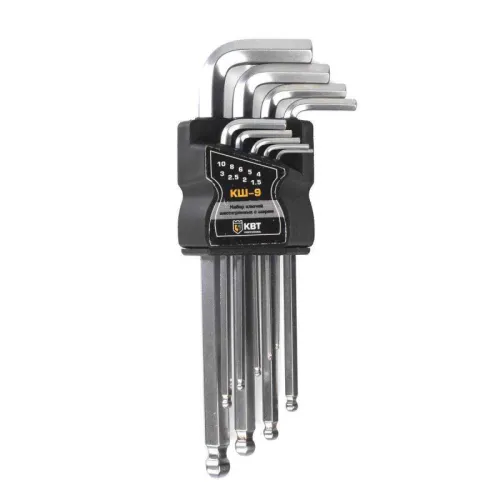 Набор шестигранных ключей с шаром КШ-9 КВТ 78368 фото 6