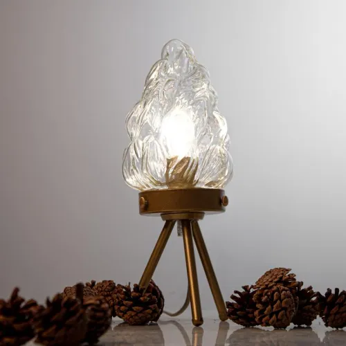 Светильник "Фламенко" ННБ 63-60-009 зол./шнур зол. [ИМ] Е14 настол. зол. Элетех 1005405309 фото 2