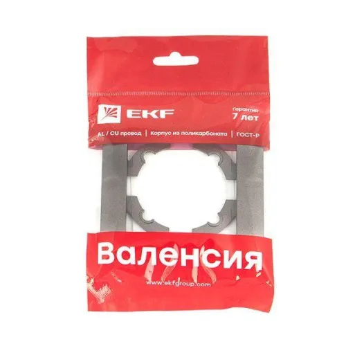 Рамка 1-м Валенсия графит EKF EWM-G-301-60 фото 2