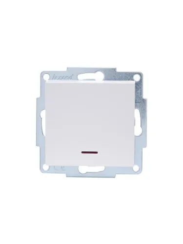 Выключатель 1-кл. СП Vesna с индикацией механизм бел. LEZARD 742-0288-111 фото 3