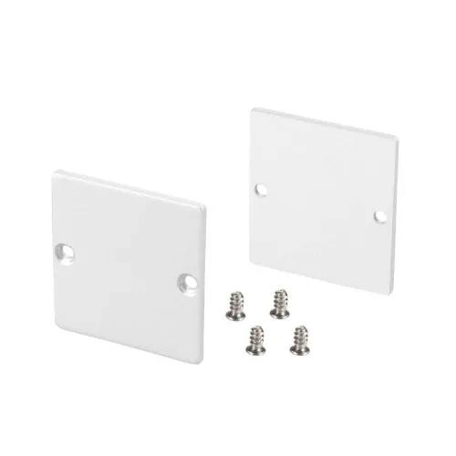 Заглушка SL-LINE-3638-LW WHITE глухая металл (уп.2шт) Arlight 040252(1)