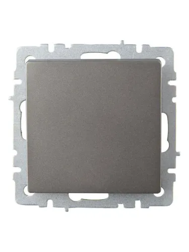 Выключатель проходной 1-кл. СП BRITE ВС10-1-6-БрС 10А механизм сталь IEK BR-V12-0-10-K46 фото 5