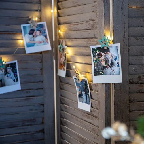 Прищепка деревянная "Звездочки" 16х4.5х1.3см бирюз. (уп.6шт) Neon-Night 504-033 фото 2