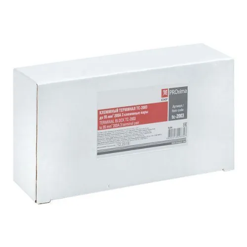 Терминал клеммный TC-2003 до 95кв.мм 200А 3 клеммные пары EKF tc-2003 фото 6