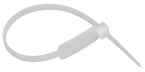 Хомут 4.8х190мм P6.6 маркерный бел. (уп.100шт) IEK UHH14-D048-190-100-K01 фото 2