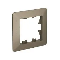 Рамка 1-м AtlasDesign Air шампань/дым. черн. SE ATN220501