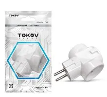 Разветвитель 3-м без заземл. 10А 250В IP20 ABS-пластик бел. TOKOV ELECTRIC TKL-S3C-C01
