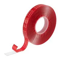 Лента клейкая двухсторонняя прозрачная на VHB акриловой основе 12ммх5м Rexant 09-6058