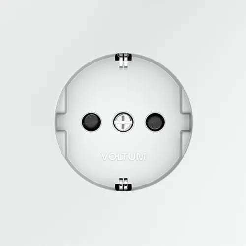 Розетка 1-м СП S70 16А с заземл. защ. шторки механизм бел. матов. Voltum VLS040202 фото 4