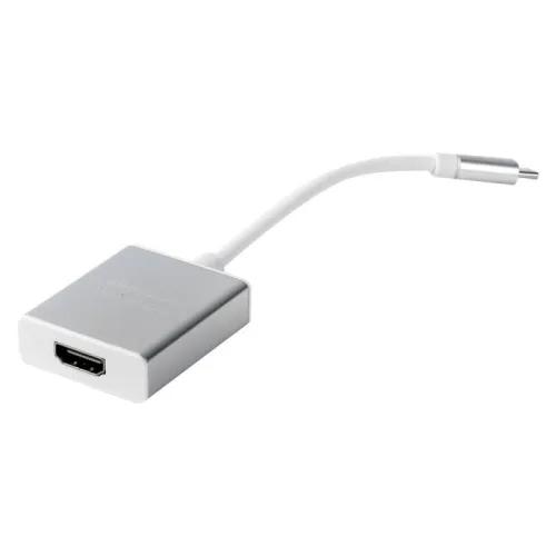 Переходник HDMI-Type C ELX-VA01-Type C пластик металлик коробка Ergolux 15300 фото 3