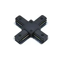 Коннектор X-образный XRB-BL для шинопровода RB черн. IN HOME 4690612060668