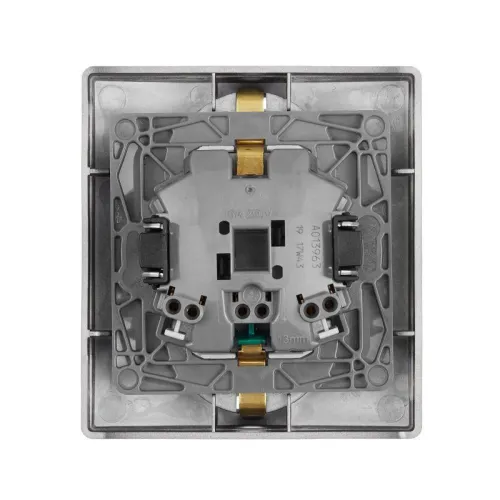 Розетка Inspiria 16А 250В 2х2p+E защ. шторки безвинт. зажимы антрацит IEK 673758 фото 3