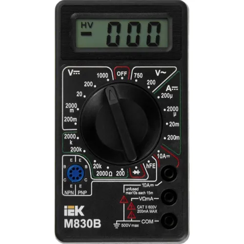 Мультиметр цифровой Universal M830B IEK TMD-2B-830 фото 3
