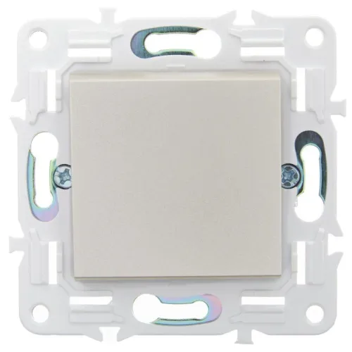 Выключатель 1-кл. SKANDY 10А SK-V01Sh шампань IEK SK-V10-0-10-K37 фото 2