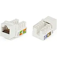 Вставка Keystone Jack RJ45 (8P8C) кат.5E Dual IDC KJ2-8P8C-C5e-90-WH бел. Hyperline 16289