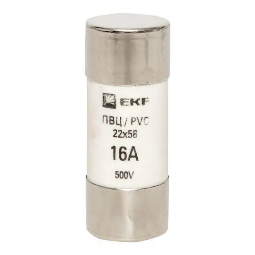 Вставка плавкая цилиндрическая ПВЦ 22х58 16А EKF pvc-22x58-16 фото 2