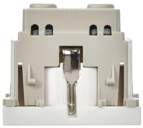 Розетка 1-м 2мод. РКС-20-30-П-К 45х45 с заземл. бел. PRIMER IEK CKK-40D-RSZB2-K01-K фото 3