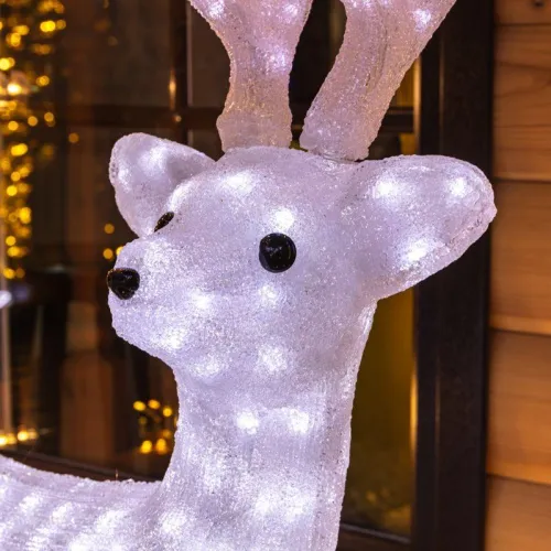 Фигура светодиодная акриловая "Снежный олень" 100см 380LED 6Вт IP65 трансф. в компл. Neon-Night 513-307 фото 2