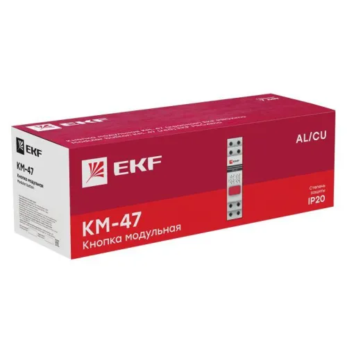 Кнопка модульная КМ-47 красная EKF mdb-47-red-pro фото 2