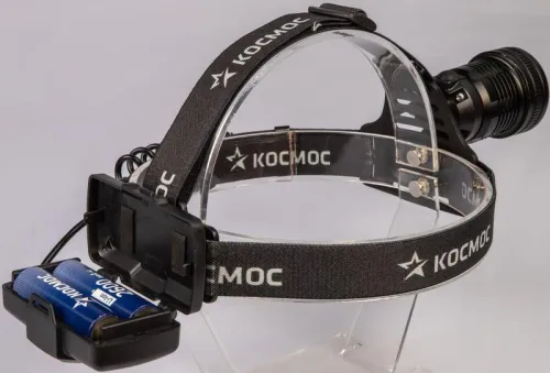 Фонарь налобный аккум. 10Вт P50 LED/Li-ion18650 2х1000мА.ч алюм. КОСМОС (KOC855Lit) фото 5