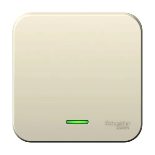 Выключатель 1-кл. ОП Blanca 6А IP20 (сх. 1) 250В с подсветкой с изолир. пластиной молочн. SE BLNVA061112