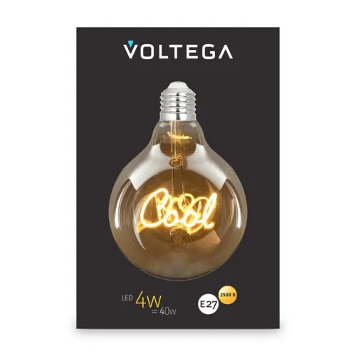 Лампа светодиодная филаментная Loft 271 G125 4Вт 2500К E27 Voltega 8554 фото 8