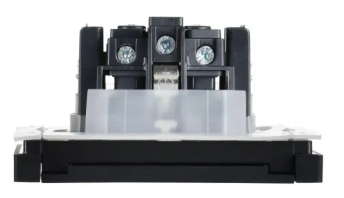 Розетка СП FORTE&PIANO 16А IP44 FP121 с заземл. защ. шторки с крышкой винт. крепл. черн. IEK FP-R16-16-44-K02 фото 3