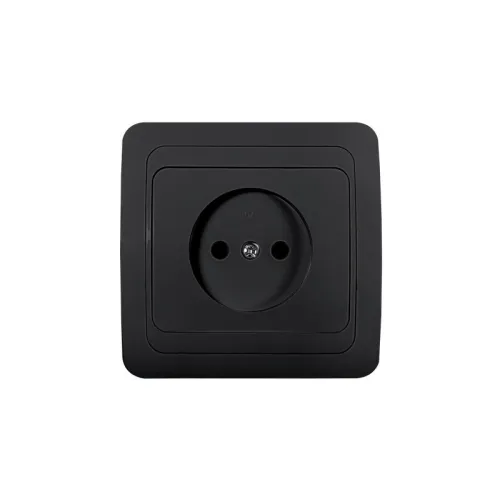 Розетка 1-м CLASSICO 2022B черн. IN HOME 4690612061092