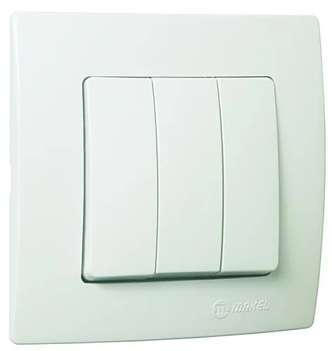 Выключатель 3-кл. Lillium 1вх. 3вых. Makel 32001091