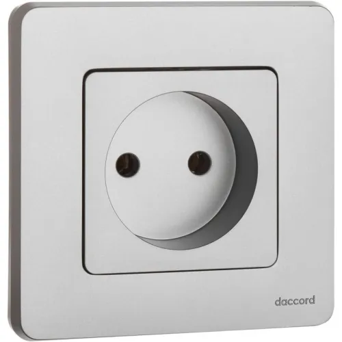 Розетка 1-м СП Inspiria 16А IP20 250В 2P механизм алюм. IEK 673712 фото 2