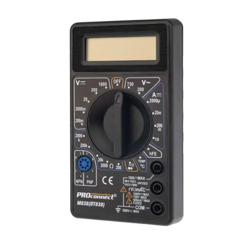 Мультиметр портативный M838 (DT838) PROCONNECT 13-3013 фото 3