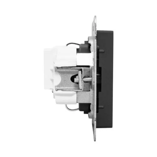 Розетка СП Эпика 16А с заземл. защ. шторки механизм черн. EKF UP1-SOB-111 фото 3