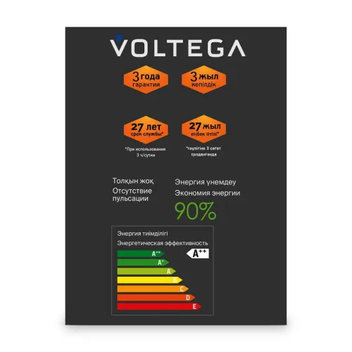 Лампа светодиодная Loft Led G125 4Вт 2700К E27 DIM Voltega 8546 фото 7