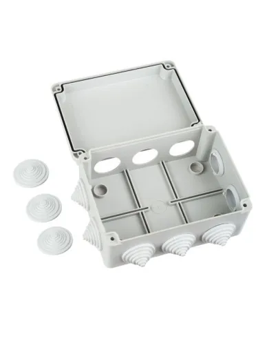 Коробка распаячная ОП 150х110х70 IP55 KM41242 (10 каб.ввод.) IEK UKO10-150-110-070-K41-55 фото 5