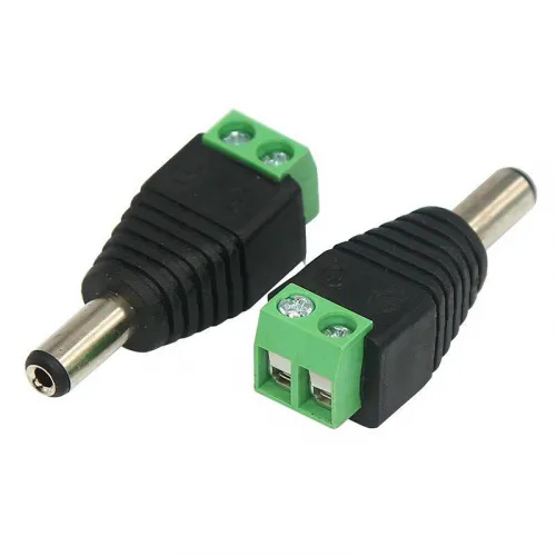 Разъем питание на кабель штекер 2.1х5.5x10мм. с клеммной колодкой блист. Rexant 06-0073-A фото 3