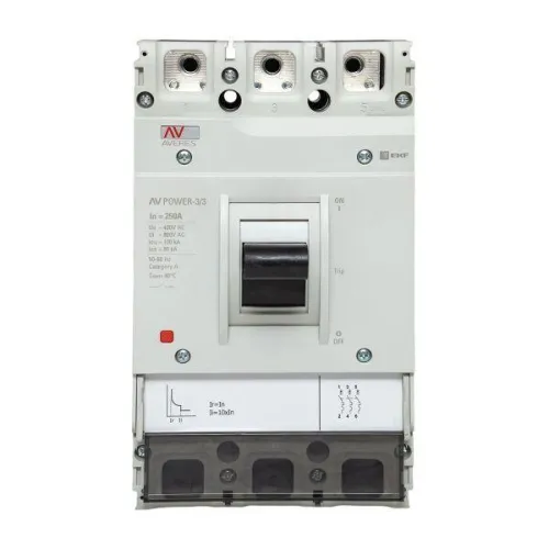 Выключатель автоматический 250А 100кА AV POWER-3/3 TR AVERES EKF mccb-33-250H-TR-av фото 5