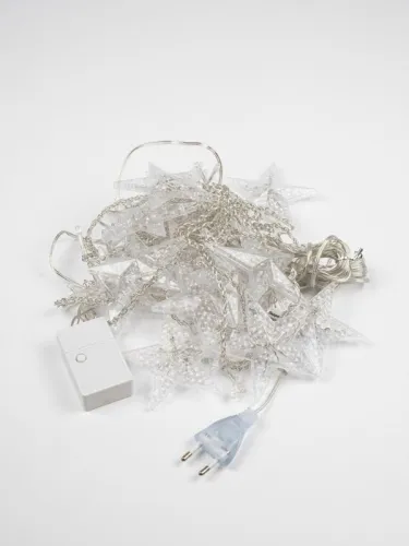 Гирлянда Бахрома "Арка" (с насадками-звездами) ICLD136WW-C-ST 136LED 2.5х1.2м 8режимов IP20 тепл. бел. SHLights 4690601054234 фото 5